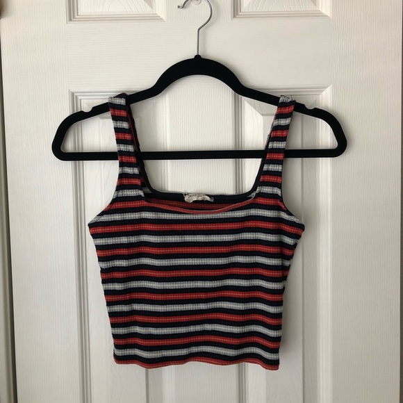 Dolls Kill Tops - dolls kill striped crop tank top